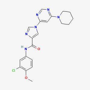 N~4~-(3-chloro-4-methoxyphenyl)-1-(6-piperidino-4-pyrimidinyl)-1H-imidazole-4-carboxamide