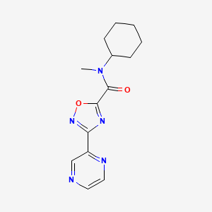 N-cyclohexyl-N-methyl-3-(pyrazin-2-yl)-1,2,4-oxadiazole-5-carboxamide