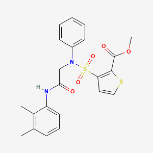 Methyl 3-[{2-[(2,3-dimethylphenyl)amino]-2-oxoethyl}(phenyl)sulfamoyl]thiophene-2-carboxylate