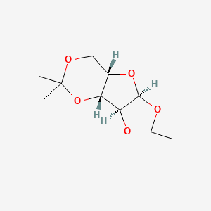 molecular formula C11H18O5 B2861313 (3aS,3bR,7aS,8aS)-2,2,5,5-四甲基四氢-3aH-[1,3]二噁唑[4',5':4,5]呋喃[3,2-d][1,3]二噁辛 CAS No. 131156-47-3
