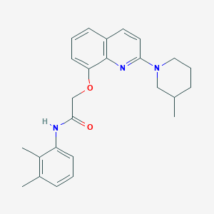 molecular formula C25H29N3O2 B2861321 N-(2,3-dimethylphenyl)-2-((2-(3-methylpiperidin-1-yl)quinolin-8-yl)oxy)acetamide CAS No. 921577-92-6