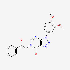 3-(3,4-Dimethoxyphenyl)-6-phenacyltriazolo[4,5-d]pyrimidin-7-one