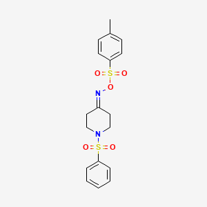 4-({[(4-Methylphenyl)sulfonyl]oxy}imino)-1-(phenylsulfonyl)piperidine