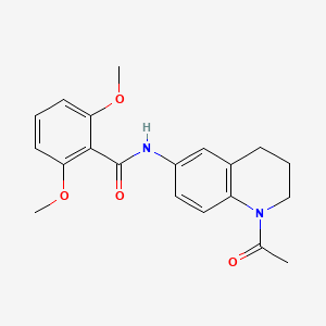 molecular formula C20H22N2O4 B2861344 N-(1-acetyl-1,2,3,4-tetrahydroquinolin-6-yl)-2,6-dimethoxybenzamide CAS No. 941960-02-7