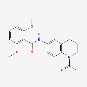 molecular formula C20H22N2O4 B2861344 N-(1-acetyl-3,4-dihydro-2H-quinolin-6-yl)-2,6-dimethoxybenzamide CAS No. 941960-02-7