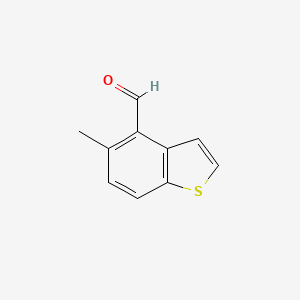 molecular formula C10H8OS B2861352 5-Methyl-1-benzothiophene-4-carbaldehyde CAS No. 1369165-15-0