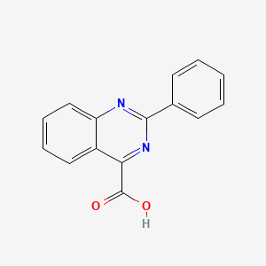 molecular formula C15H10N2O2 B2861359 2-Phenylquinazoline-4-carboxylic acid CAS No. 7672-01-7