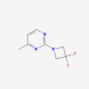 molecular formula C8H9F2N3 B2861360 2-(3,3-Difluoroazetidin-1-yl)-4-methylpyrimidine CAS No. 2320142-82-1