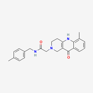 2-(6-methyl-10-oxo-3,4-dihydrobenzo[b][1,6]naphthyridin-2(1H,5H,10H)-yl)-N-(4-methylbenzyl)acetamide
