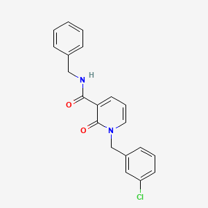 N-benzyl-1-(3-chlorobenzyl)-2-oxo-1,2-dihydro-3-pyridinecarboxamide