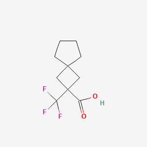 molecular formula C10H13F3O2 B2861370 2-(Trifluoromethyl)spiro[3.4]octane-2-carboxylic acid CAS No. 2172561-93-0