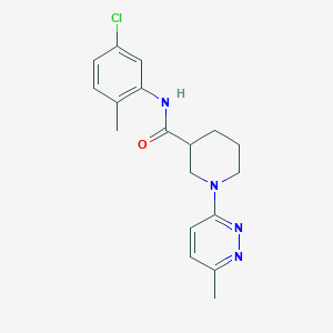 molecular formula C18H21ClN4O B2861401 N-(5-chloro-2-methylphenyl)-1-(6-methylpyridazin-3-yl)piperidine-3-carboxamide CAS No. 2195878-41-0