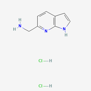molecular formula C8H11Cl2N3 B2861418 {1H-pyrrolo[2,3-b]pyridin-6-yl}methanamine dihydrochloride CAS No. 2225154-13-0