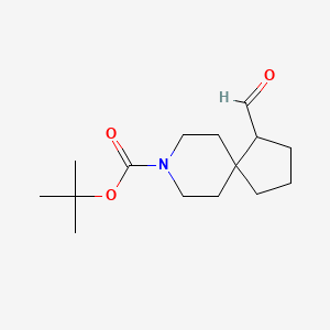 molecular formula C15H25NO3 B2861435 叔丁基 1-甲酰-8-氮杂螺[4.5]癸烷-8-甲酸酯 CAS No. 2174007-92-0