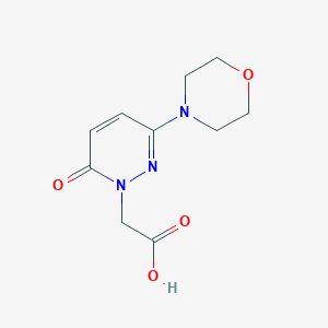 molecular formula C10H13N3O4 B2861449 2-(3-Morpholino-6-oxopyridazin-1(6H)-yl)acetic acid CAS No. 1269533-24-5