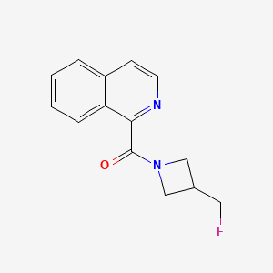 molecular formula C14H13FN2O B2861451 (3-(Fluoromethyl)azetidin-1-yl)(isoquinolin-1-yl)methanone CAS No. 2034378-20-4