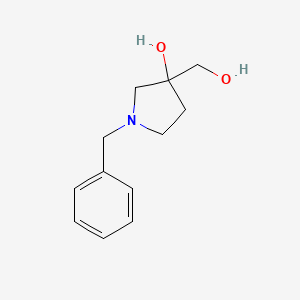 molecular formula C12H17NO2 B2861472 1-Benzyl-3-(hydroxymethyl)pyrrolidin-3-ol CAS No. 1393732-45-0