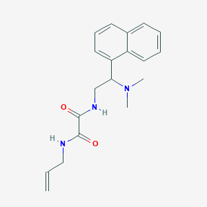 B2861476 N1-allyl-N2-(2-(dimethylamino)-2-(naphthalen-1-yl)ethyl)oxalamide CAS No. 941977-01-1