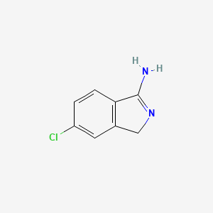 molecular formula C8H7ClN2 B2861477 6-chloro-1H-isoindol-3-amine CAS No. 745737-71-7