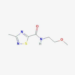 molecular formula C7H11N3O2S B2861479 N-(2-甲氧基乙基)-3-甲基-1,2,4-噻二唑-5-甲酰胺 CAS No. 1448028-24-7