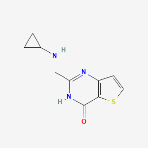 molecular formula C10H11N3OS B2861494 2-((Cyclopropylamino)methyl)thieno[3,2-d]pyrimidin-4(3H)-one CAS No. 1094380-81-0