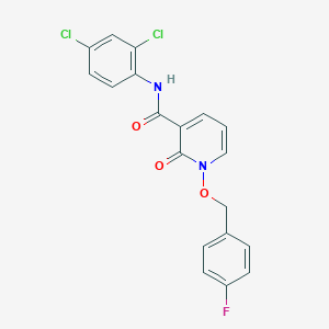 N-(2,4-dichlorophenyl)-1-[(4-fluorophenyl)methoxy]-2-oxopyridine-3-carboxamide