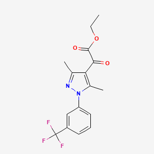 ethyl 2-{3,5-dimethyl-1-[3-(trifluoromethyl)phenyl]-1H-pyrazol-4-yl}-2-oxoacetate