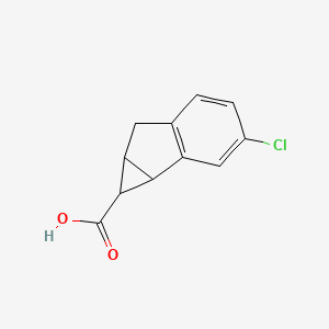 3-Chloro-1H,1aH,6H,6aH-cyclopropa[a]indene-1-carboxylic acid
