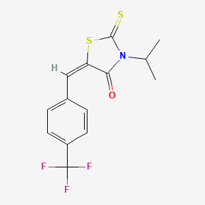 (E)-3-isopropyl-2-thioxo-5-(4-(trifluoromethyl)benzylidene)thiazolidin-4-one