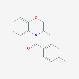 (3-methyl-2,3-dihydro-4H-1,4-benzoxazin-4-yl)(4-methylphenyl)methanone