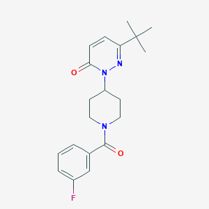 6-Tert-butyl-2-[1-(3-fluorobenzoyl)piperidin-4-yl]pyridazin-3-one