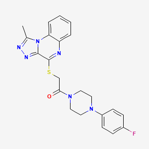 4-({2-[4-(4-Fluorophenyl)piperazin-1-yl]-2-oxoethyl}thio)-1-methyl[1,2,4]triazolo[4,3-a]quinoxaline