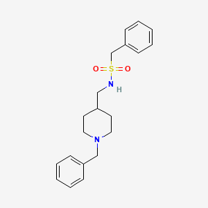 molecular formula C20H26N2O2S B2861541 N-[(1-benzylpiperidin-4-yl)methyl]-1-phenylmethanesulfonamide CAS No. 953177-04-3