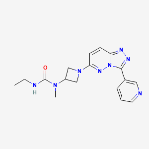 3-Ethyl-1-methyl-1-[1-(3-pyridin-3-yl-[1,2,4]triazolo[4,3-b]pyridazin-6-yl)azetidin-3-yl]urea