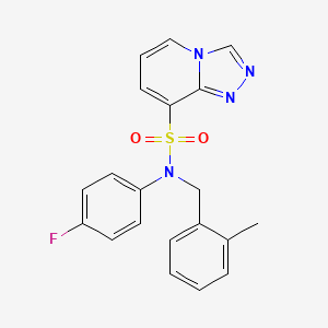 N-(4-fluorophenyl)-N-(2-methylbenzyl)[1,2,4]triazolo[4,3-a]pyridine-8-sulfonamide