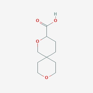 molecular formula C10H16O4 B2861559 2,9-二氧杂螺[5.5]十一烷-3-羧酸 CAS No. 2413870-63-8