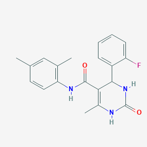 molecular formula C20H20FN3O2 B2861610 N-(2,4-dimethylphenyl)-4-(2-fluorophenyl)-6-methyl-2-oxo-1,2,3,4-tetrahydropyrimidine-5-carboxamide CAS No. 380352-29-4
