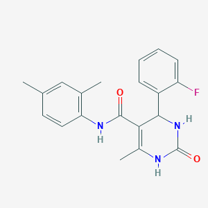 molecular formula C20H20FN3O2 B2861610 N-(2,4-dimethylphenyl)-6-(2-fluorophenyl)-2-hydroxy-4-methyl-1,6-dihydropyrimidine-5-carboxamide CAS No. 380352-29-4