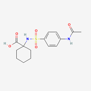 1-((4-Acetamidophenyl)sulfonamido)cyclohexane-1-carboxylic acid