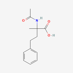 2-Acetamido-2-methyl-4-phenylbutanoic acid