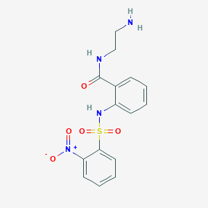 N-(2-Aminoethyl)-2-[(2-nitrophenyl)sulfonylamino]benzamide