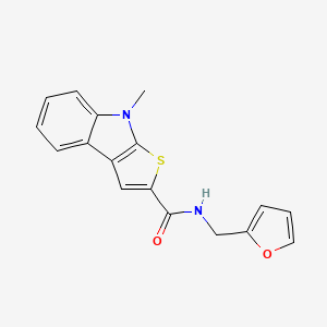 N-(2-furylmethyl)-8-methyl-8H-thieno[2,3-b]indole-2-carboxamide