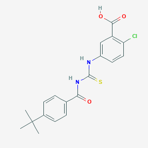 5-[(4-Tert-butylbenzoyl)carbamothioylamino]-2-chlorobenzoic acid