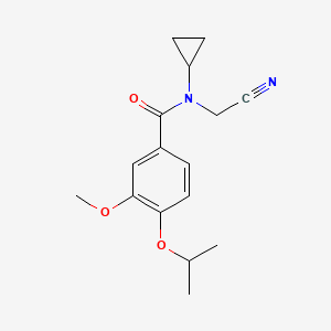 N-(cyanomethyl)-N-cyclopropyl-3-methoxy-4-(propan-2-yloxy)benzamide