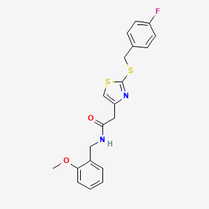 2-(2-((4-fluorobenzyl)thio)thiazol-4-yl)-N-(2-methoxybenzyl)acetamide