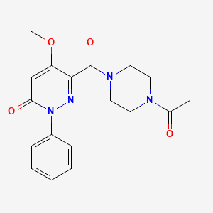 6-(4-Acetylpiperazine-1-carbonyl)-5-methoxy-2-phenylpyridazin-3-one