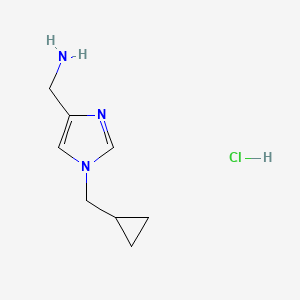 [1-(Cyclopropylmethyl)-1H-imidazol-4-yl]methanamine hydrochloride