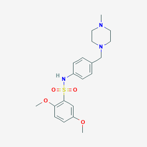 2,5-dimethoxy-N-(4-((4-methylpiperazin-1-yl)methyl)phenyl)benzenesulfonamide