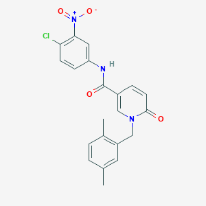 N-(4-chloro-3-nitrophenyl)-1-[(2,5-dimethylphenyl)methyl]-6-oxopyridine-3-carboxamide