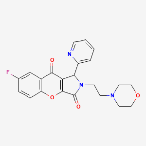 7-Fluoro-2-(2-morpholinoethyl)-1-(pyridin-2-yl)-1,2-dihydrochromeno[2,3-c]pyrrole-3,9-dione